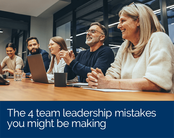 4 leadership mistakes, people at office table