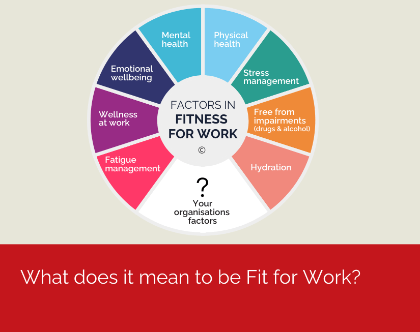 What does it mean to be Fit for Work infographic