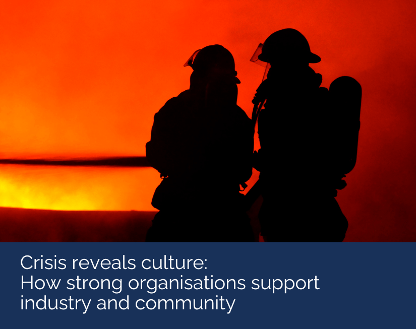 Crisis reveals culture Crisis reveals culture